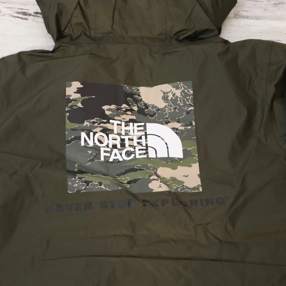 The North Face Boy's Zipline Rain Jacket New Taupe Green 14/16 Large